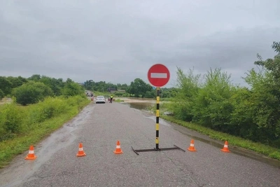 В четырех округах Приморья полиция выявила подтопленные дороги