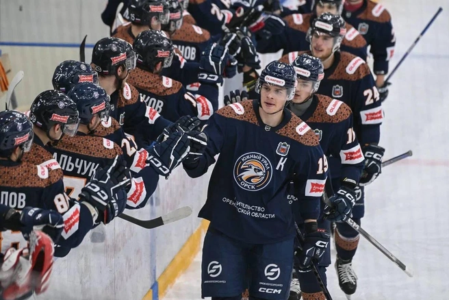 «Южный Урал» выиграл у «Норильска» со счетом 2:1 | Источник: ХК «Южный Урал» Орск / t.me