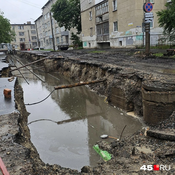Обильные дожди мешают коммунальщикам | Источник: Дарья Никитченко / 45.RU