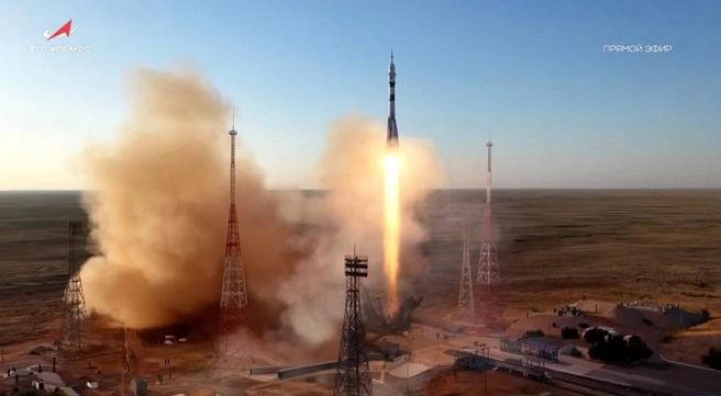 Корабль «Союз МС-29» отправился в полет к МКС — видео | Источник: Роскосмос