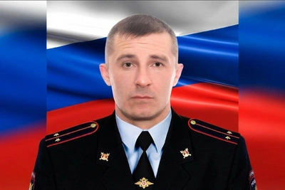 В Волгограде прощаются с погибшим на СВО участковым острова Сарпинский