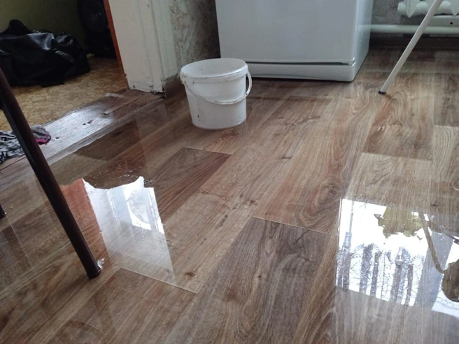 Вода выступила над полом  | Источник: Степан Солодкий 