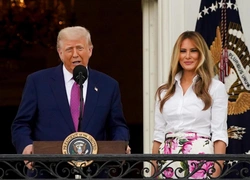 Мелания и Дональд Трамп в Вашингтоне