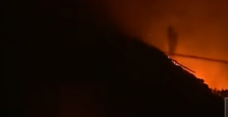 Призрак на пожаре в Чили