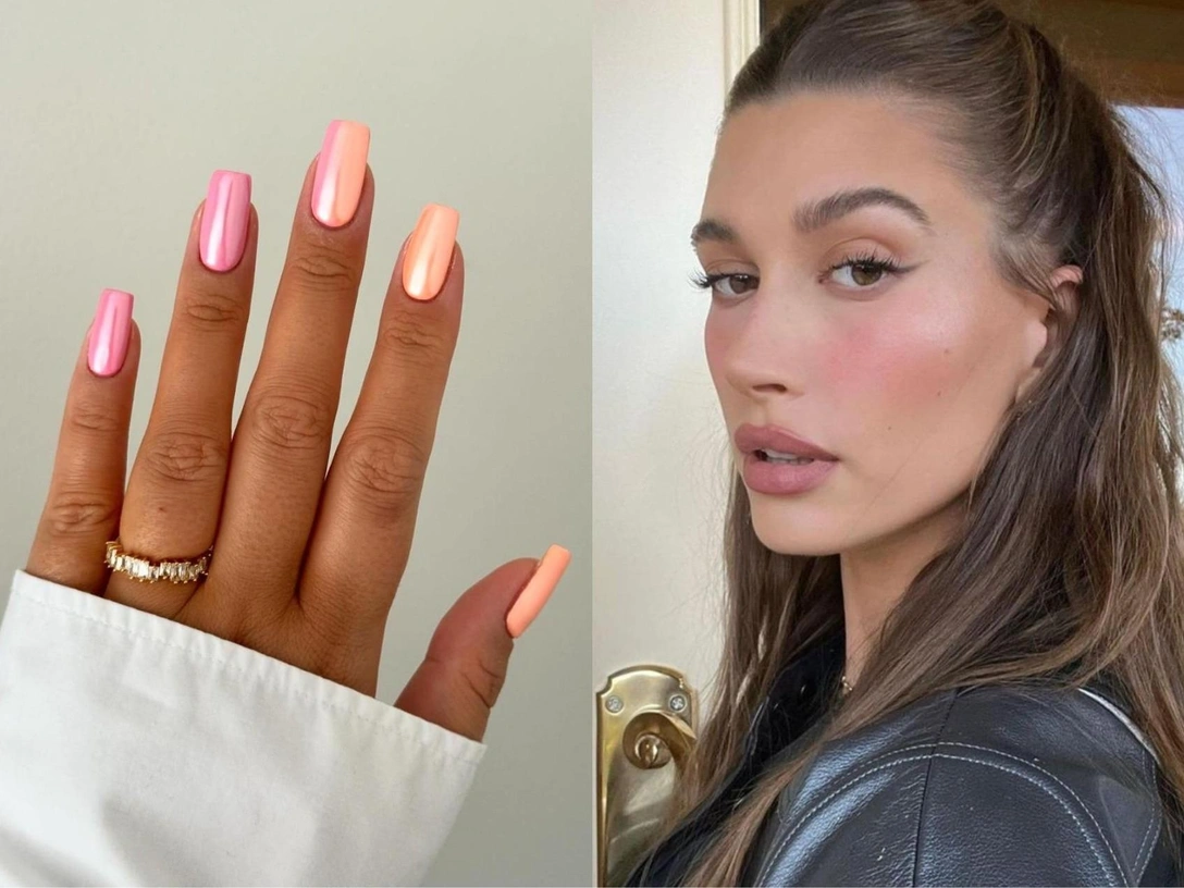 Sunset blush: нежный маникюр, который выглядит как августовский закат | marieclaire.ru