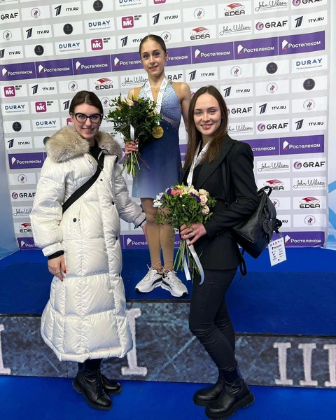 Алина Горбачева с тренером