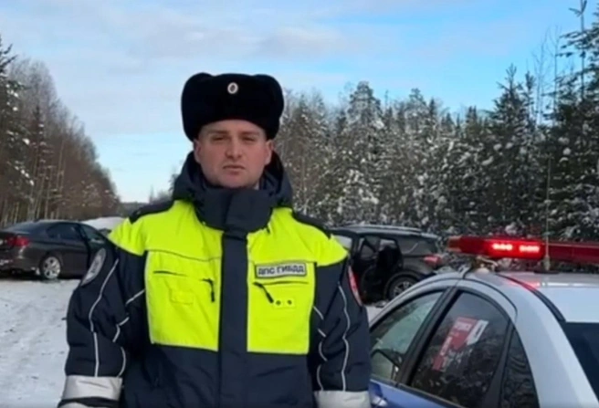 Кадр из видео полиции с места аварии 