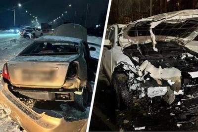 Collision Scatters Cars, Injures Two Near Yaroslavl