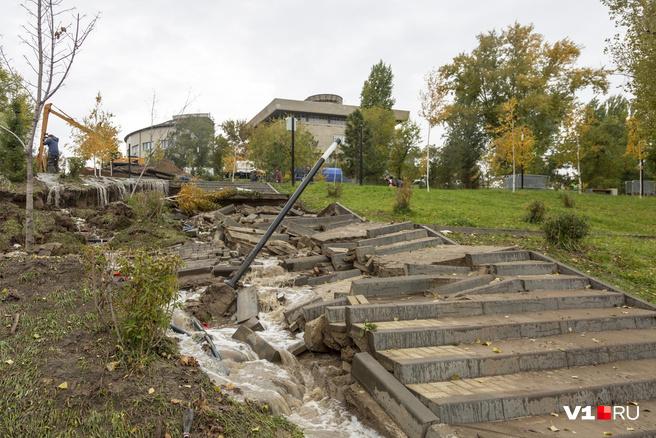 В Волгограде с «Концессий водоснабжения» требуют денег за разрушенный парк в пойме Царицы