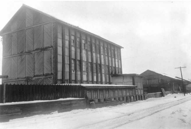 Так в 1942 году выглядела мельница | Источник: Пермский мукомольный завод 