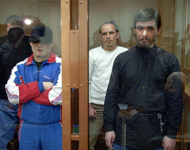 Члены националисткой группировки в зале суда | Источник: Машков Юрий / ТАСС