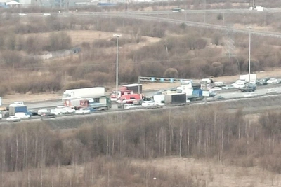 Столкновение на КАД лишило кроссовер EXEED крыши