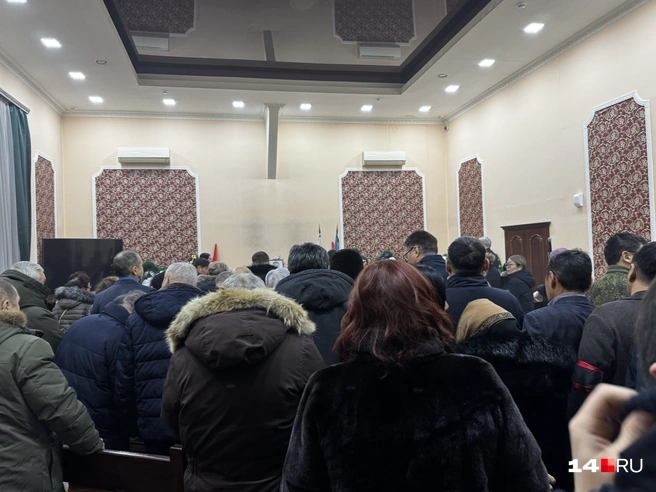 Момент отпевания Виктора Губарева | Источник: Ольга Донская / 14.RU