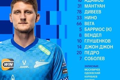 Семак внес одну замену в состав на матч с «Динамо»