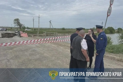 В Приморье возведут временный мост на месте разрушенного