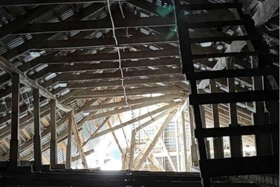 Крышу казанской гимназии восстановят за две недели