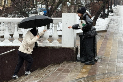 Гололед в Ростове: фоторепортаж с улиц
