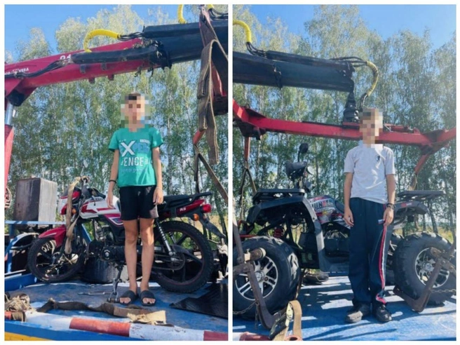 Полиция регулярно задерживает несовершеннолетних, которые катаются на мотоциклах без прав | Источник: УМВД России по Рязанской области