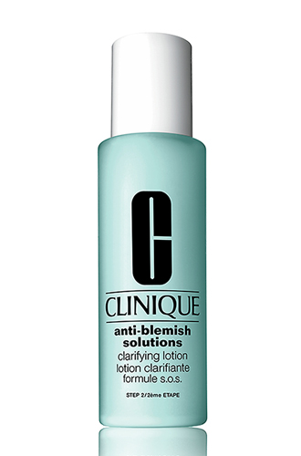 Отшелушивающий лосьон для проблемной кожи Anti-Blemish Solution Clarifying Lotion, Clinique. Формула обладает отшелушивающим эффектом и удаляет излишки кожного жира, очищает поры и контролирует жирный блеск.