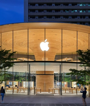 Новый бутик Apple Store в Бангкоке: проект Foster + Partners