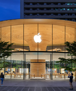 Новый бутик Apple Store в Бангкоке: проект Foster + Partners