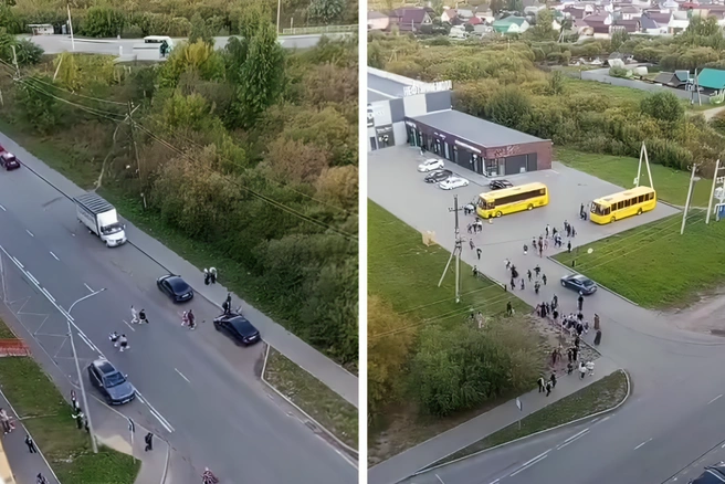 Ни одного пешеходного перехода на снимках не видно | Источник: читатель 72.RU