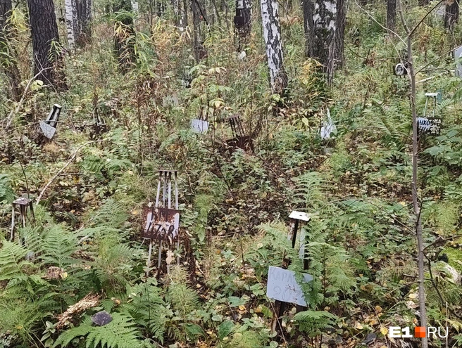 На некоторых табличках есть фамилии рядом с номером | Источник: Анастасия Никифорова / E1.RU