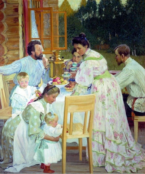 Кустодиев, «На террасе» | parents.ru