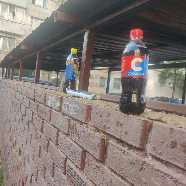 Газировка и батончик — стандартный набор даров | Источник: «Люди которые ссут на Стрелецком» / Vk.com