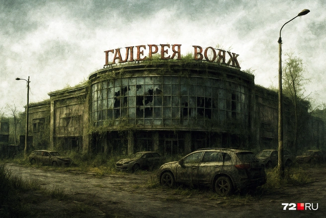 Напоследок покажем местный ТРЦ. Без очередей, распродаж и новых коллекций. И да, мест на парковке&nbsp;— сколько угодно | Источник: Ирина Шарова, Полина Авдошина / 72.RU
