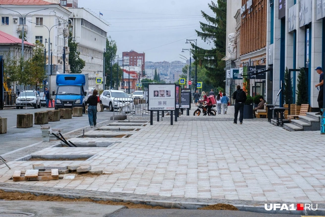 Пешеходная часть стала шире, есть где развернуться | Источник: Булат Салихов / UFA1.RU