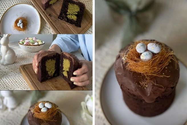 Дубайский шоколад в разрезе и в цельном виде | Источник: sugar.and.flour / Instagram.com*