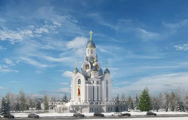 Так храм должен был выглядеть изначально | Источник: сайт Александро-Невского храма