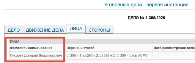 Дело уже в суде | Источник: Ленинский районный суд Оренбурга