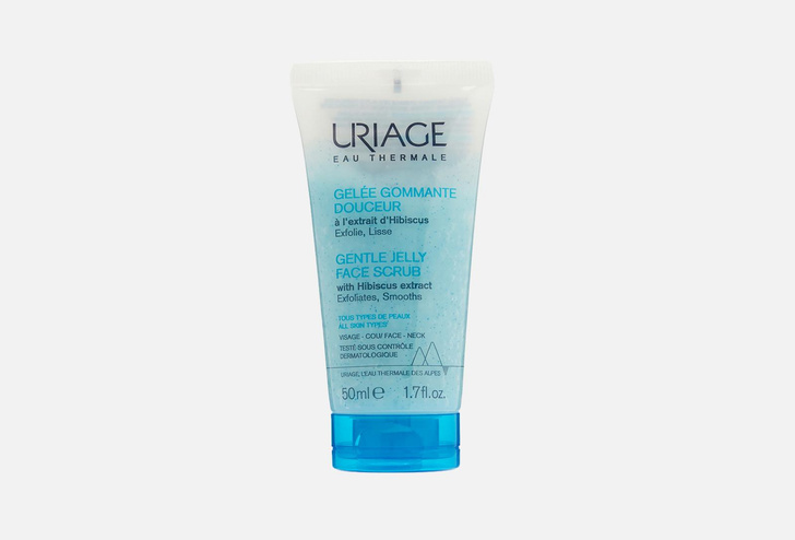 Uriage мягкий скраб для лица GENTLE GELLY FAСE SCRUB 