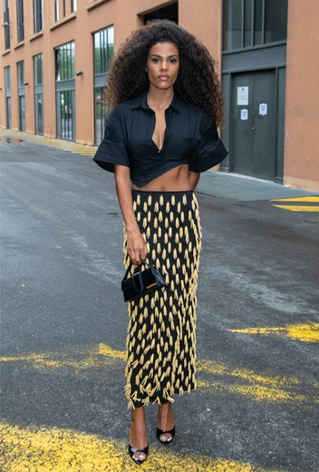 Тина Кунаки в Сен-Дени | marieclaire.ru