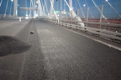 Вантовый мост открыли полностью после ремонта