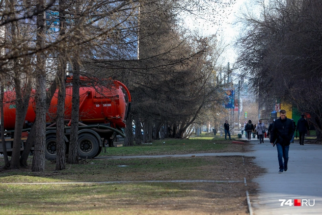Газон слегка разворотили в пылу уборки, но мусора уже нет | Источник: Наталья Лапцевич