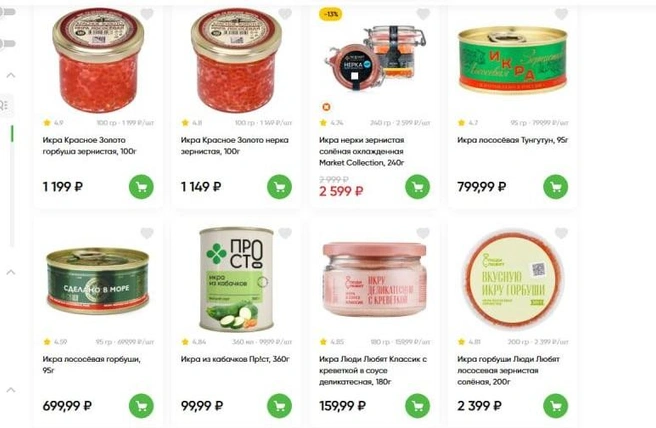 Кажется дорогим для среднего класса взять и купить банку икры за тысячу рублей на раз. Но в главный праздник года многие готовы раскошелиться | Источник: Perekrestok.ru