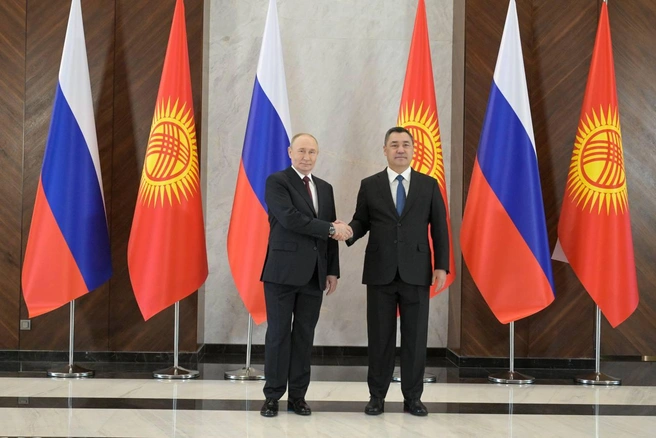 Президенты России и Киргизии провели переговоры в Бишкеке. Рассказываем главное | Источник: Пресс-служба Кремля