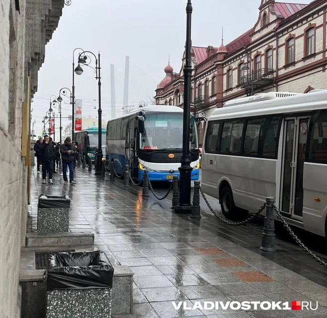 В прошлом году туристические автобусы стали серьезной проблемой | Источник: Елена Буйвол / VLADIVOSTOK1.RU