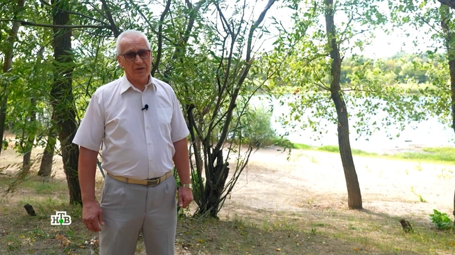Прошло больше 30 лет, но Александр Бутов без колебаний показывает то самое место, где нашли тело маленькой девочки | Источник: программа «Следствие вели», выпуск от 11.11.2023 / НТВ.RU