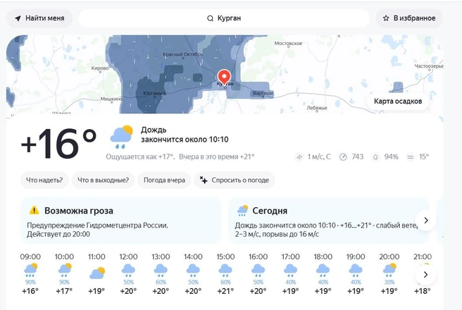 Источник: скрин с сайта Яндекс.Погода