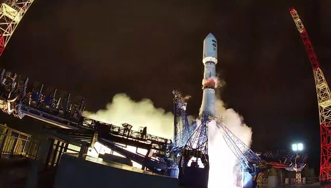 Ракета «Союз-2.1б» стартовала с космодрома Плесецк. Смотрите, как она взлетела | Источник: Минобороны России