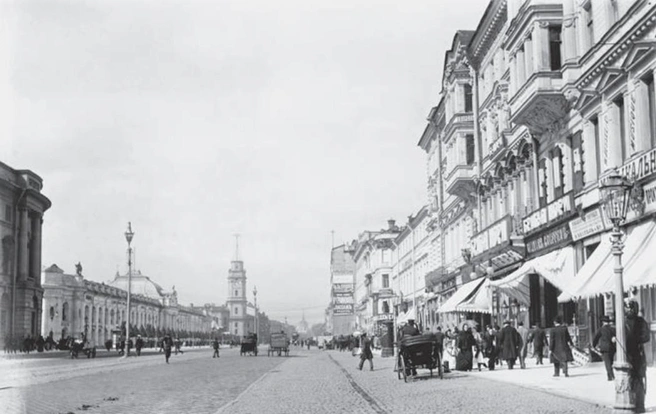 Невский проспект в Санкт-Петербурге. 1885 г. | Источник: © ООО «Сименс», издание на русском языке, 2014