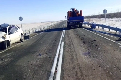 Водитель Toyota погиб в столкновении с КАМАЗом в Забайкалье