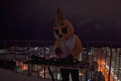 Заяц на крыше екатеринбургской многоэтажки: зачем он там?