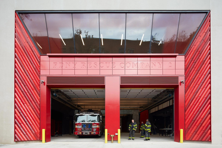 Дизайнерская пожарная часть в Бруклине
