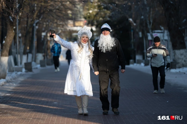 Снегурочка и Дед Мороз | Источник: Евгений Вдовин / 161.RU