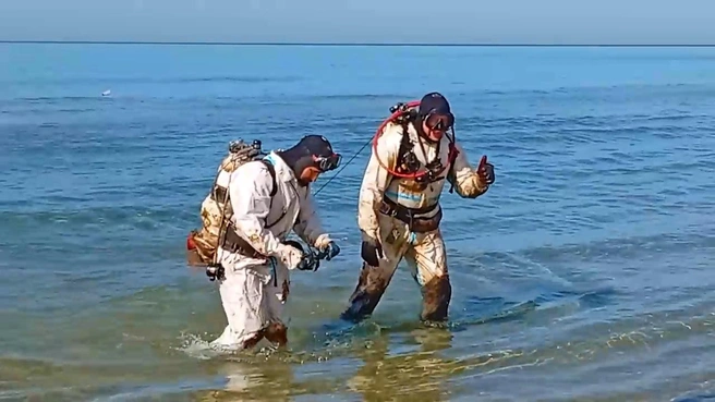 Официально прибрежная зона очищена от мазута | Источник: оперштаб Кубани / T.me